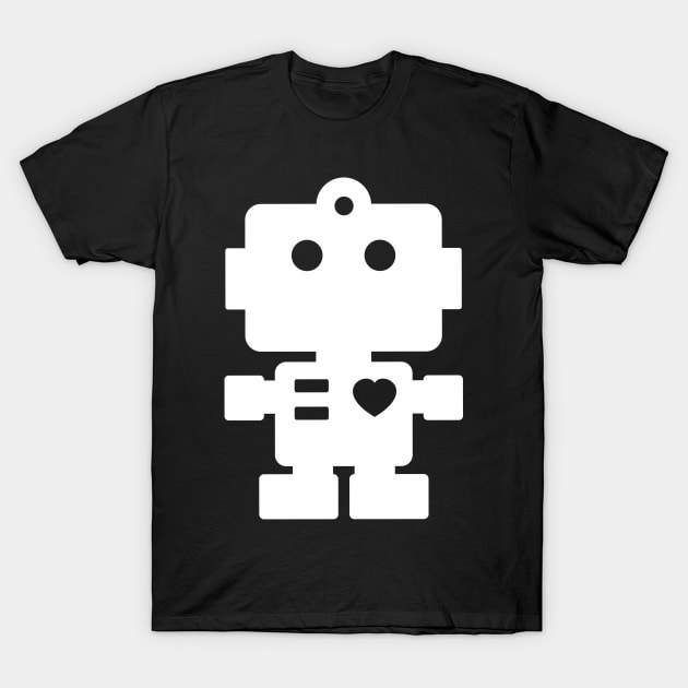 White Robot T-Shirt by XOOXOO